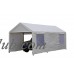 SORARA Carport 10' x 20' Heavy Duty Outdoor Car Canopy Garage Storage Shelter with Detachable Sidewalls   
